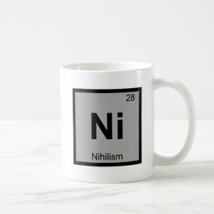 N - ニヒリズム 哲学 化学 周期表 コーヒーマグカップ