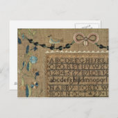 N.フォードによる1799年のニュー・ハンプシャー州のサンプラー ポストカード (正面/裏面)