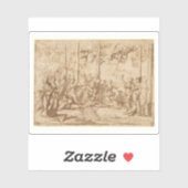 N.プッサン:アポロとミューズオン山パルナッソス シール (シート)