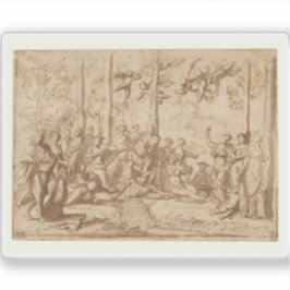 N.プッサン：アポロとミューズオン山パルナッソス シール