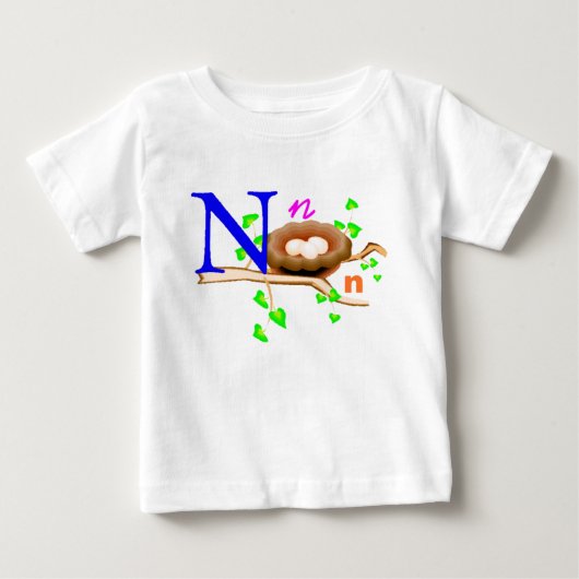 N – モノグラムコレクション ベビーTシャツ (正面)