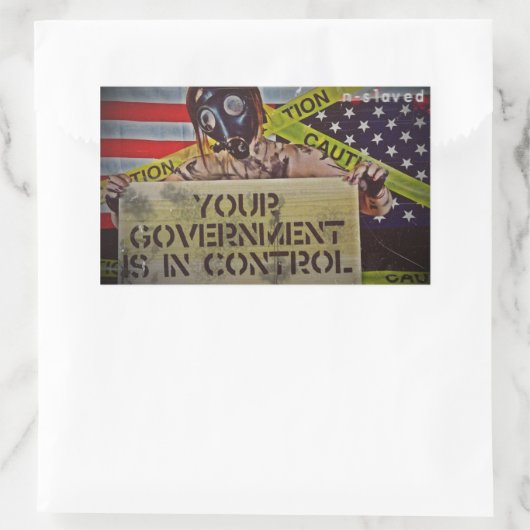 n – 制御 長方形シール (バッグ)