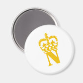 N – 文字 – 名前 マグネット (正面/裏面)