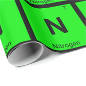 N – 窒素化学周期表記号 ラッピングペーパー (ロールコーナー)