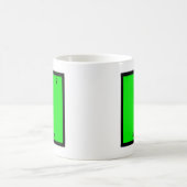 N 窒素 化学 周期表 シンボル コーヒーマグカップ (中央)