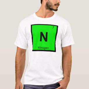 N - 窒素 化学 周期表 シンボル Tシャツ