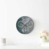 N+1バイクグラフィティ ラウンド壁時計 (ホーム)