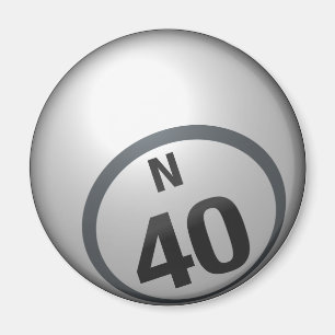 N 40のビンゴの球の磁石 マグネット