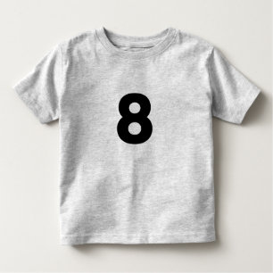 N 8、Number 8 トドラーTシャツ