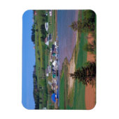 N.A.カナダ、プリンスエドワード島。船が出る マグネット (縦)