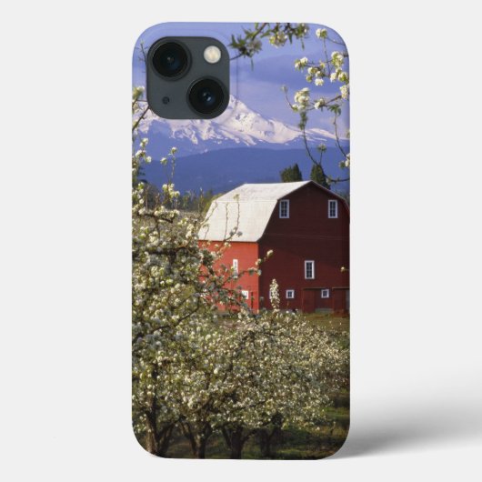 N.A.、米国、オレゴン、Hood River County。 赤い Case-Mate iPhoneケース (裏面)