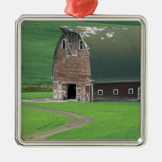 N.A.、米国、ワシントン州、Whitman郡。 古い メタルオーナメント (正面)