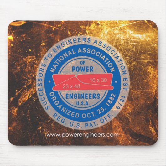 N.A.P.E. 火のロゴのマウスパッド マウスパッド (正面)