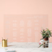 N Boho素朴フローラアルファベット座席表SW アクリルサイン (ウェディング)