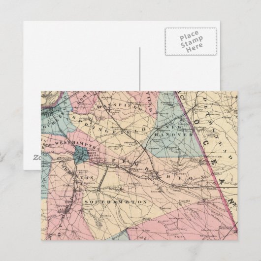 N Burlington County、NJ ポストカード (正面/裏面)