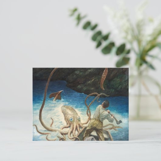 N.C.ワイエスによる巨大イカの冒険 ポストカード (スタンド正面)