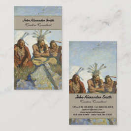 N.C.ワイエスによる黒い宝石のような不可解な目 名刺