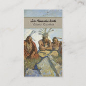 N.C.ワイエスによる黒い宝石のような不可解な目 名刺 (正面)