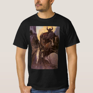N.C.ワイエスによる「峡谷の強盗事件」 Vintage Cowboys, Hold Up in t Tシャツ