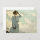 N.C.ワイエスの不毛の丘の一つのルイーズ ポストカード (正面/裏面)