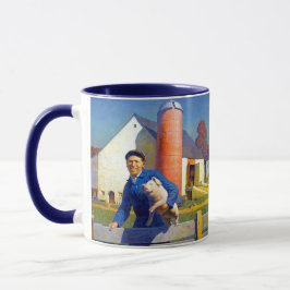 N C ワイエス アメリカーナ アート 農家の肖像 15oz マグカップ