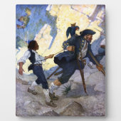 N.C.ワイエス・ロング・ジョン・シルバーとオウム・ポスター フォトプラーク (正面)