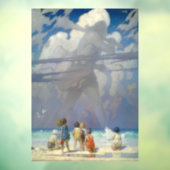 N・C・ワイエス 「巨人」 1923年 ヴィンテージ イラスト ウィンドウサイン (シート3)