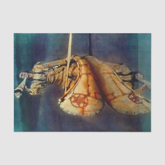 N C ワイエス 西部絵画 「ムースコール」 薄葉紙 (正面)