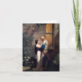 N.C.ワイス中世ロマンチックアートバレンタインデー カード (正面)