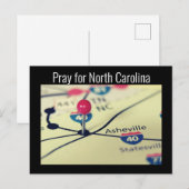 N.C.祈アシェヴィル・ヘレン災害 ポストカード (正面/裏面)