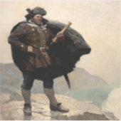N. C. Wyethの宝島、ビリー・ボーンズ シール (正面)