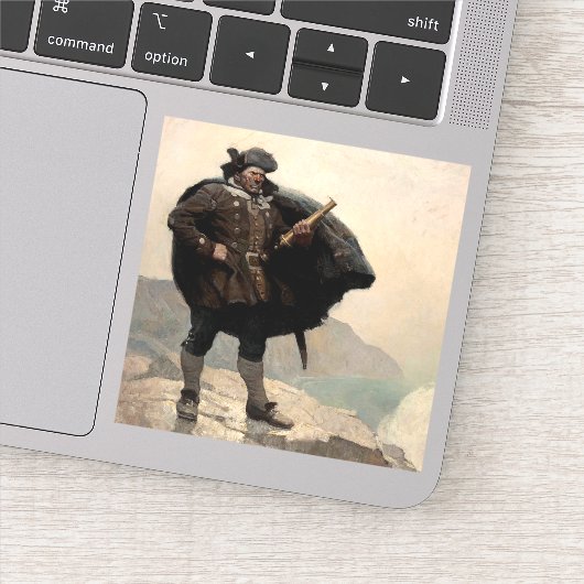 N. C. Wyethの宝島、ビリー・ボーンズ シール (詳細)