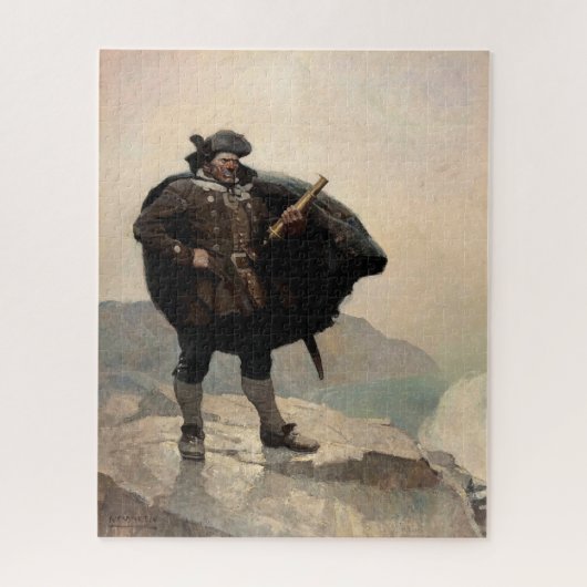 N. C. Wyethの宝島、ビリー・ボーンズ ジグソーパズル (縦)