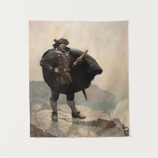 N. C. Wyethの宝島、ビリー・ボーンズ タペストリー (正面)