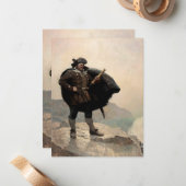 N. C. Wyethの宝島、ビリー・ボーンズ ノートカード (正面/裏面インサイチュ)