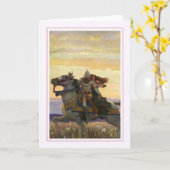 N C Wyeth カード (黄色い花)