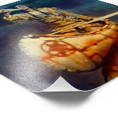 N C Wyeth Western絵画の「The Moose Call」 フォトプリント (角)