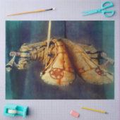 N C Wyeth Western絵画の「The Moose Call」 薄葉紙 (クラフト)