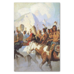 N C Wyth Westernの「絵画戦争パーティー」 薄葉紙
