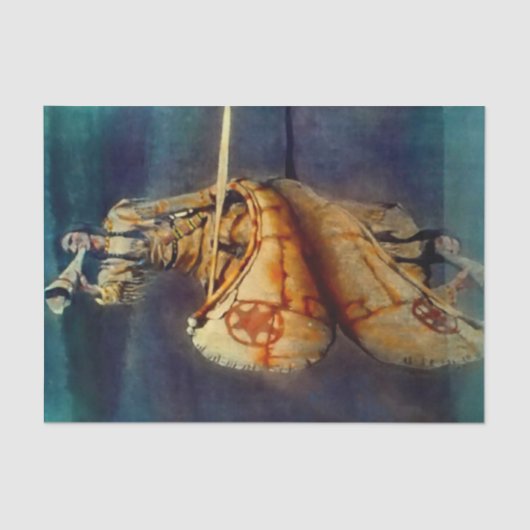 N C Wyth Western's 絵画 "ムースコール" 薄葉紙 (正面)