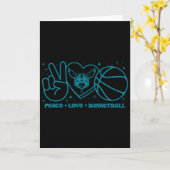 N Charlotte Hornets Peace Love Sketll カード (黄色い花)