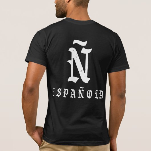 "Ñ" Española ニューメキシコTシャツ Tシャツ (裏面)