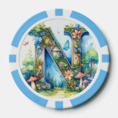 N.initials ポーカー チップ (正面)