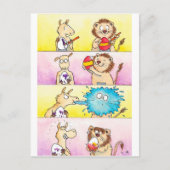 N. JanesによるLlama VS Lion Easter 2 ポストカード (正面)