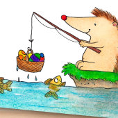 N. Janesのハッピーイースターヘアピンカード カード