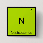 N - Nostradamus化学素おもしろい子シンボルT型 缶バッジ (正面)