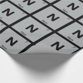 N - Nyxギリシャ化学周期表記号 ラッピングペーパー (角)