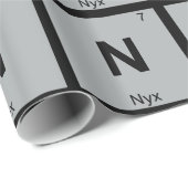 N - Nyxギリシャ化学周期表記号 ラッピングペーパー (ロールコーナー)