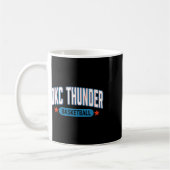 N Oklahoma City Thunder Sketll Americana コーヒーマグカップ (左)