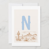 "N" ONE西ハイチェアバナーカード 招待状 (正面)